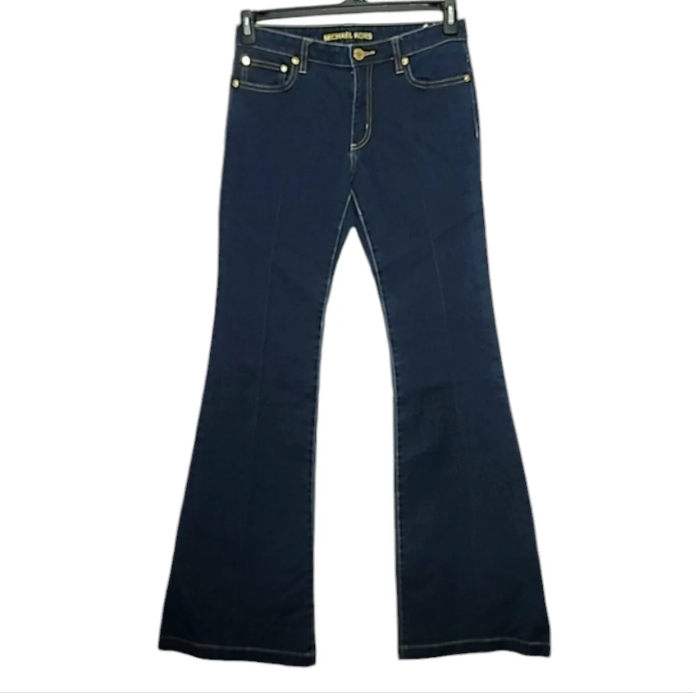 MICHAEL‎ KORS Women's Selma FLARE Leg stretch Jeans Blue Size 6